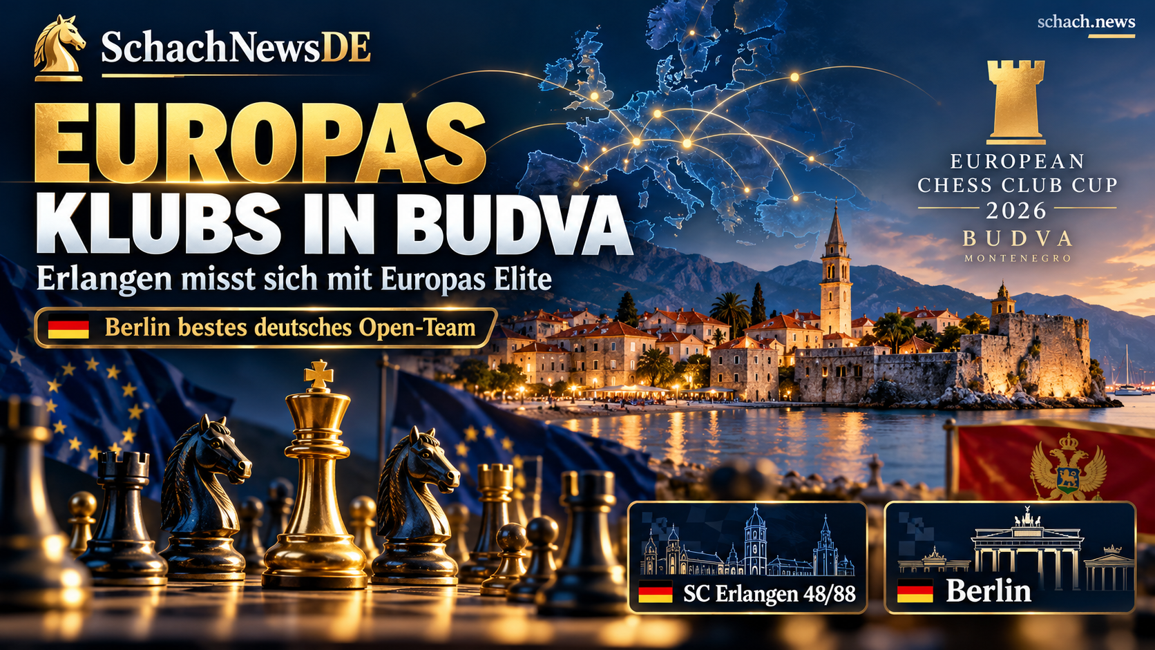 Erlangen misst sich mit Europas Klubs: Budva rückt in den Fokus