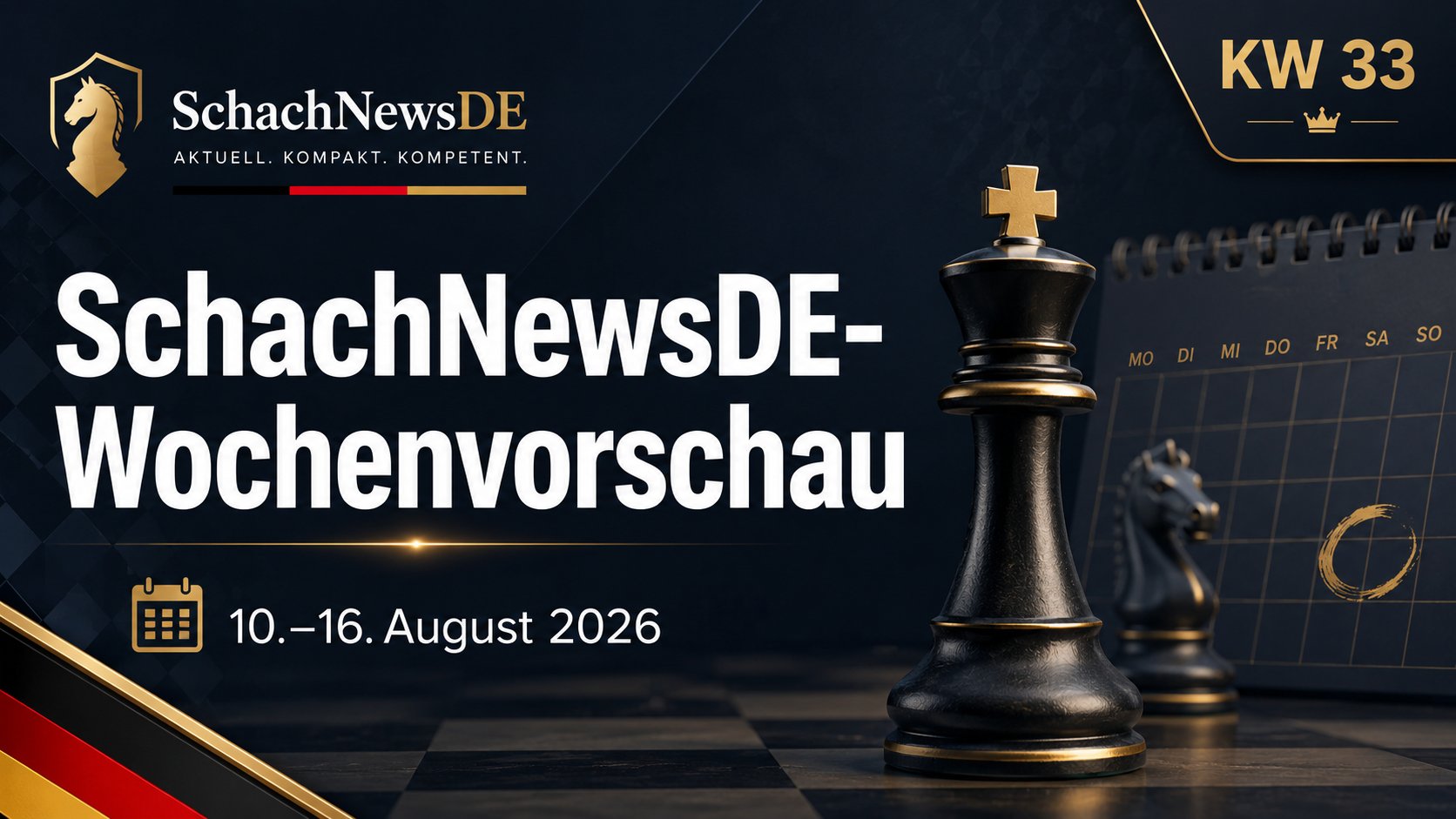 SchachNewsDE-Wochenvorschau für Kalenderwoche 33